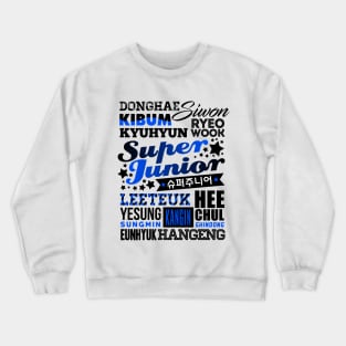 SUPER JUNIOR FONT COLLAGE Crewneck Sweatshirt